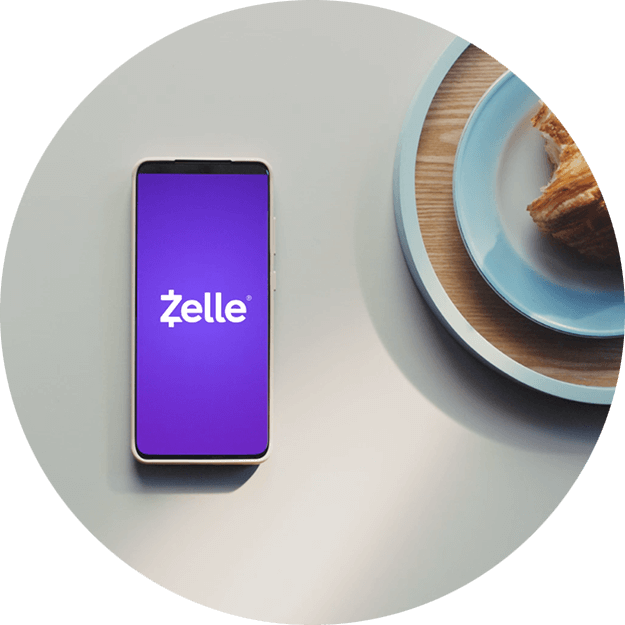 Phone with Zelle logo